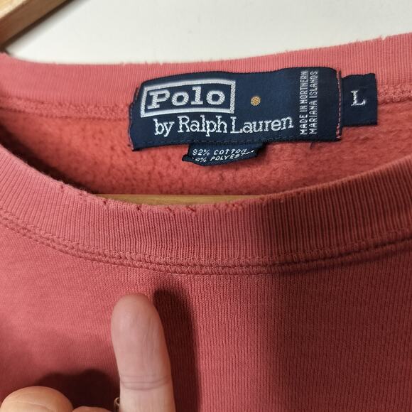 Vintage Polo Ralph Lauren Sweatshirt Pony Crewneck Flaws - Picture 7 of 16